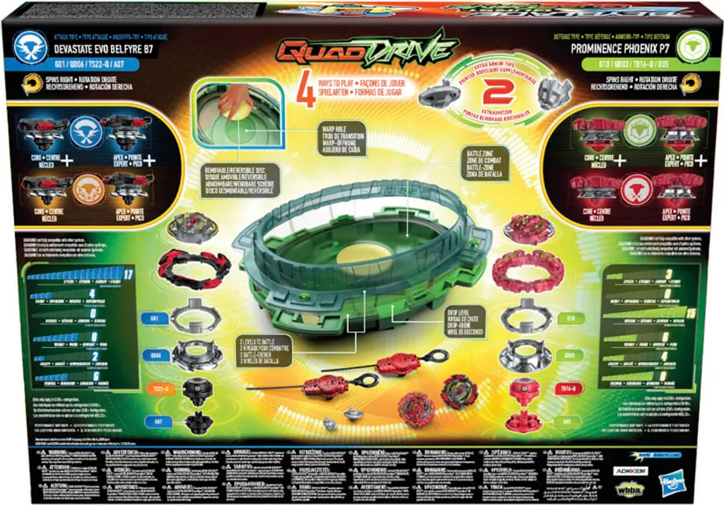 Hasbro Beyblade Burst QuadDrive Interstellar Drop Battle Set Arène