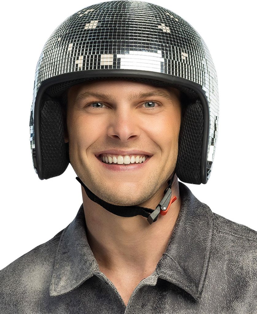 Casque disco - Accessoire amusant pour costume de carnaval Image du produit 
