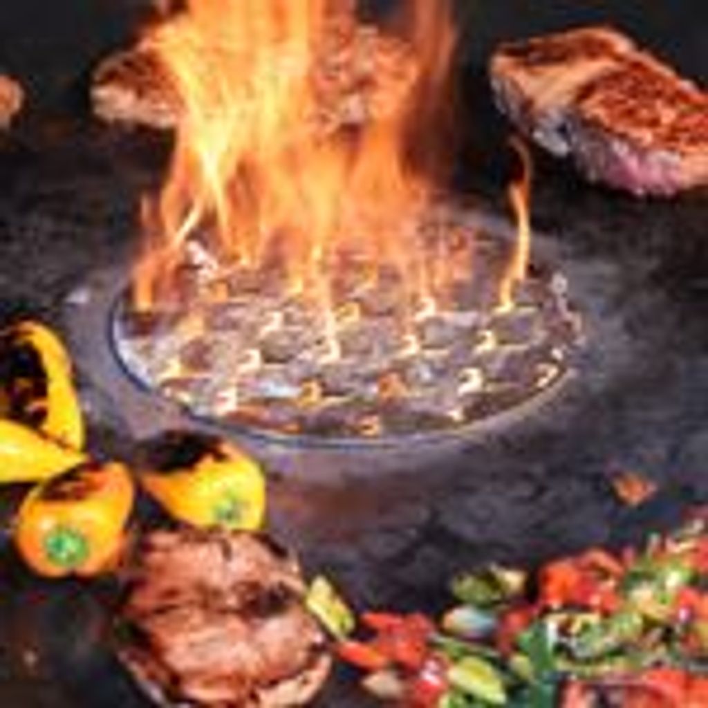 Edelstahl Grilleinsatz Für Weber GBS – 4 Mm Stark, Mit Flammendesign, Rostfrei