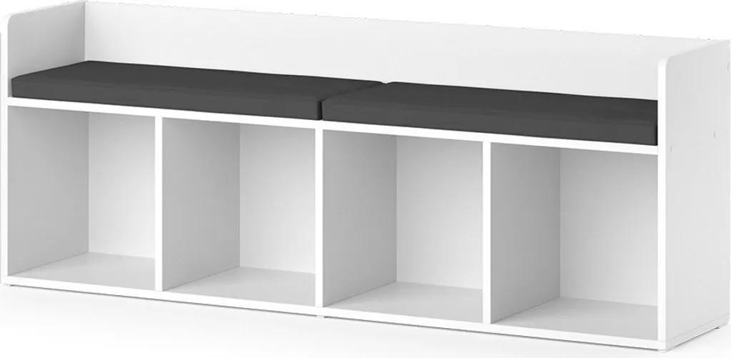 Bibliothèque basse Vicco Luigi Blanche 142x53cm - Idéal Montessori
