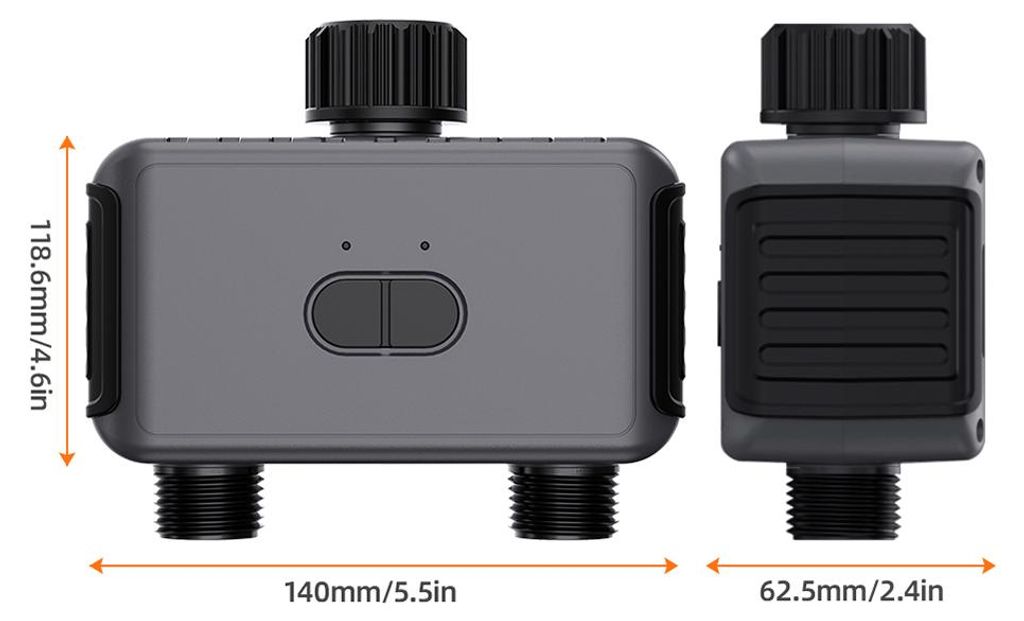 Sprinkler-Timer mit 2 Ausgängen, automatisches Produktbild 