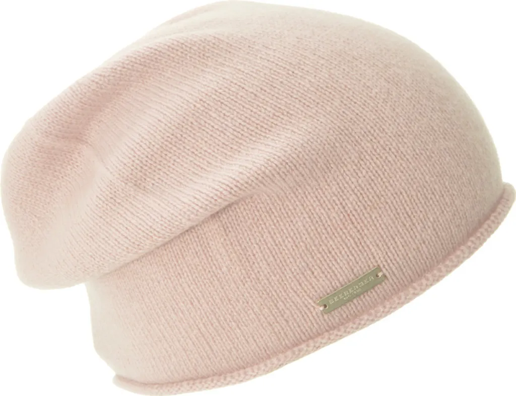 Berretto Seeberger 100% Cashmere Bordo Arrotolato | Calore di Lusso