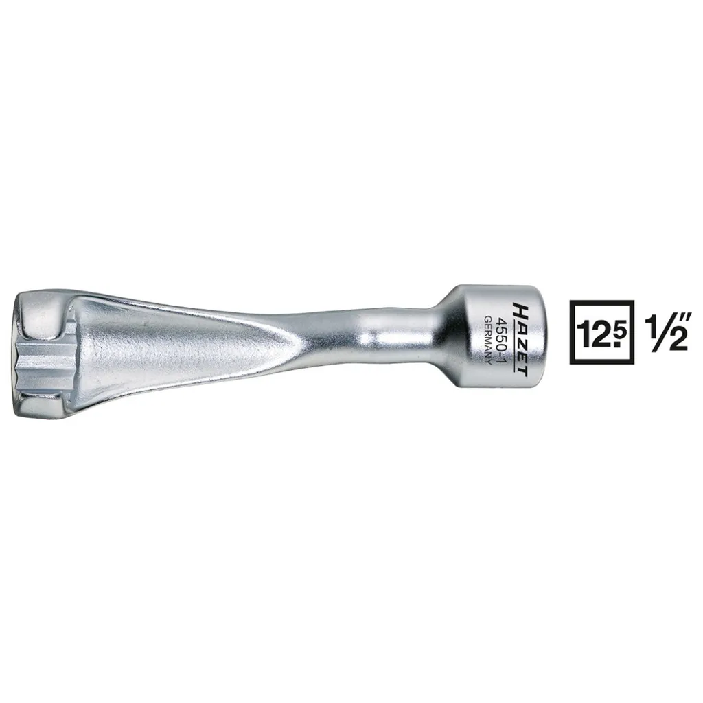 Clé injection HAZET 4550-1 à profil double hexagonal 17 mm robuste 1/2 - 2