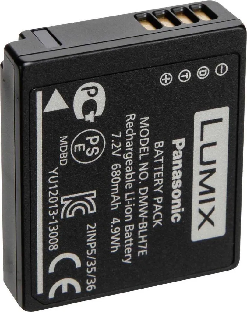 Batterie de secours DMW-BLH7 pour Panasonic Lumix DMC-LX15 et série GX