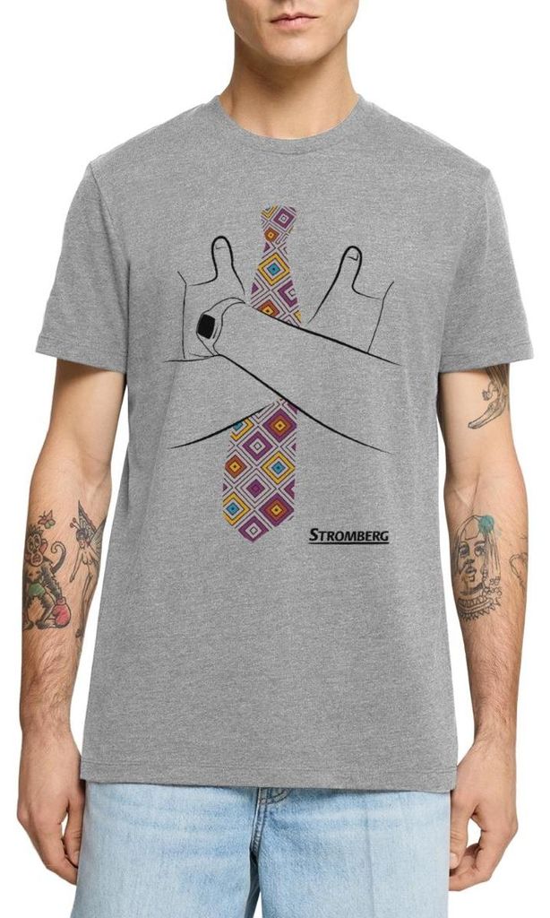 Spreadshirt Stromberg - Berthold „Ernie“ Heisterkamp Kostüm Karneval Männer Premium T-Shirt, 3XL, Grau meliert