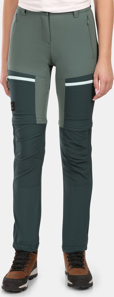 Kilpi HOSIO-W Damen-Outdoorhose 2 in 1, DUNKELGRÜN, Größe 46