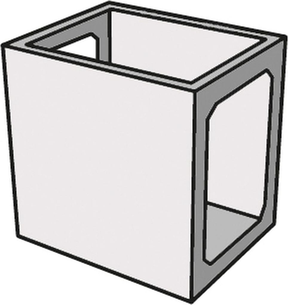 ELEMENTI Outdoor Küche Modul 4 aus GRC Zwischenelement groß, B90 x T72,1 x H90 cm
