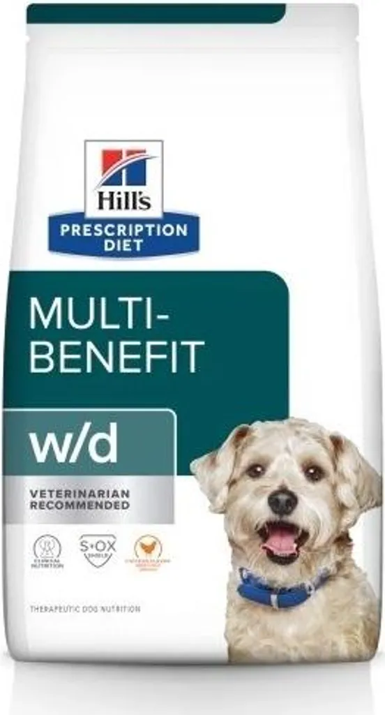 Hill's w/d Chien Diabétique ou en Surpoids - Gestion du Poids 10 kg