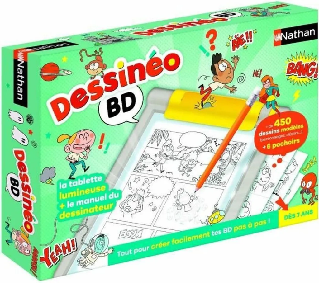 Réussir ses Dessins de BD sans Difficulté - Tableau Lumineux Dessineo