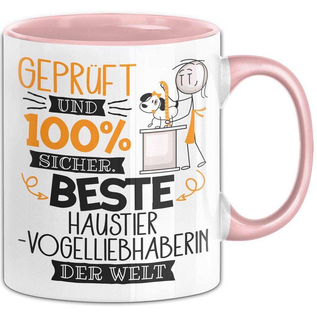 Beste Haustier-Modedesignerin Der Welt Tasse Geschenk für Eine Haustier-Modedesignerin Und Sicher Geschenkidee Geburtstag Weihnachten (Rosa)