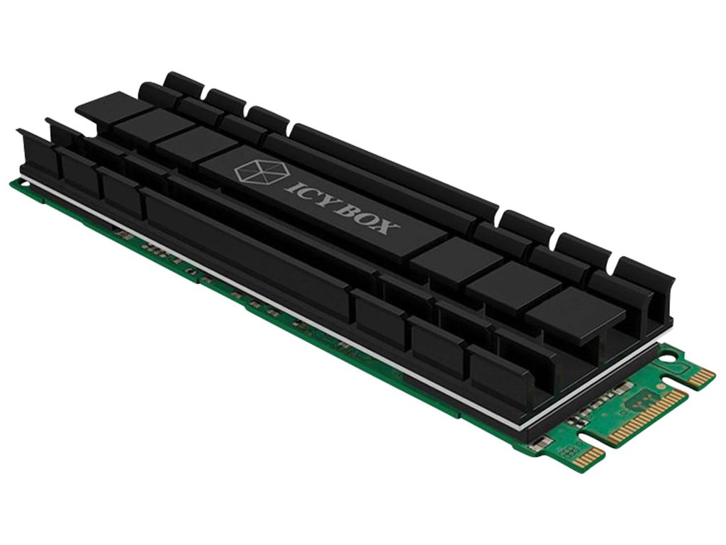 Kühlkörper IcyBox SSD M.2 2280 IB-M2HS-701 black Produktbild 