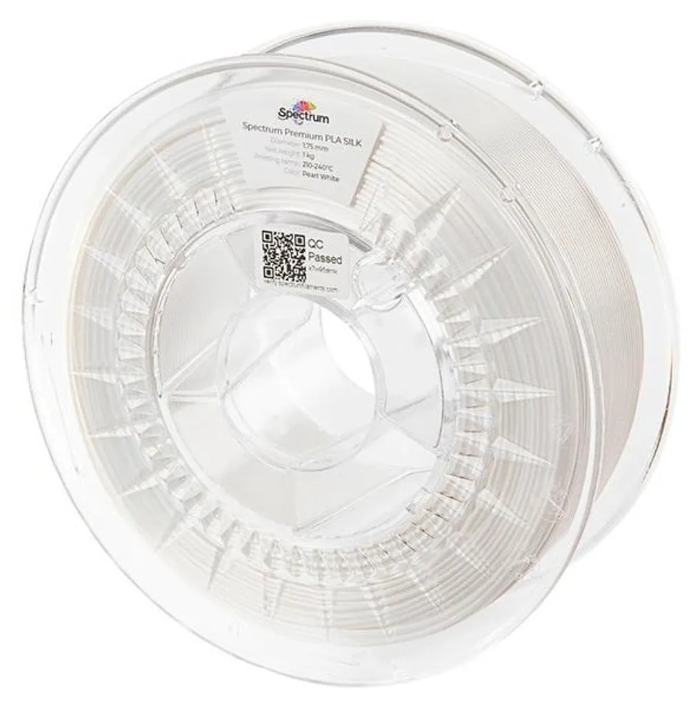 PLA Silk Spectrum 80448 Blanc - Filament Brillant Effet Soie 1.75 mm