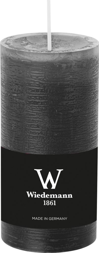 Wiedemann Marble Rustik Kerzen, Stumpenkerzen, Grau 120 x Ø 58 mm