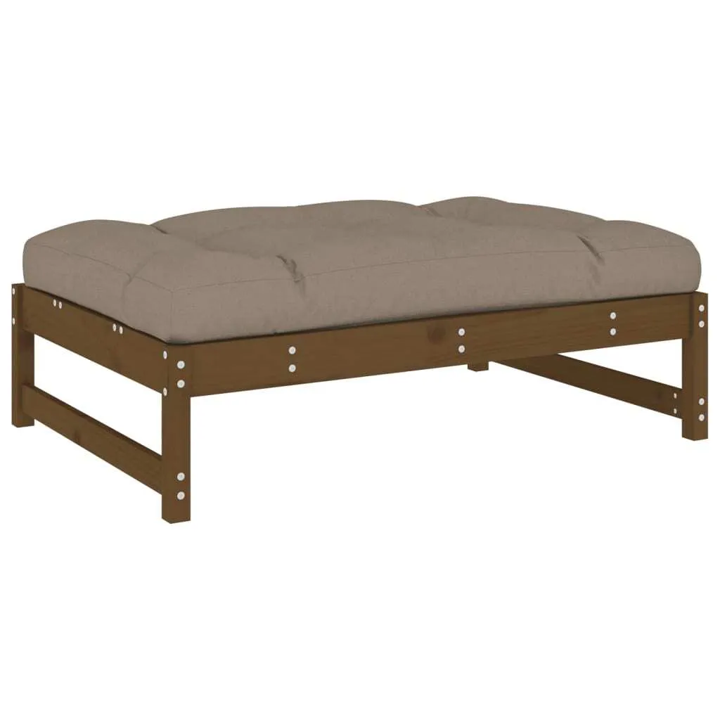 Sgabello Outdoor Pino 120x80 Marrone Miele - Design Contemporaneo