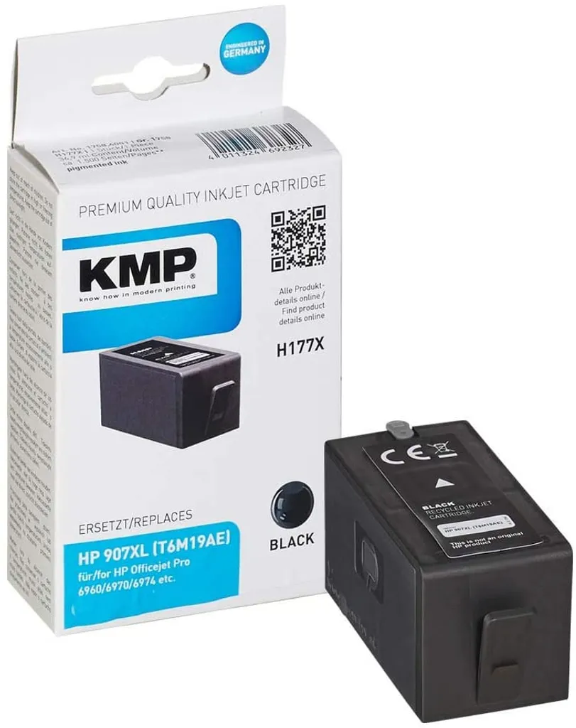Cartouche d'encre noire HP907XL T6M19AE pour bureautique intensive