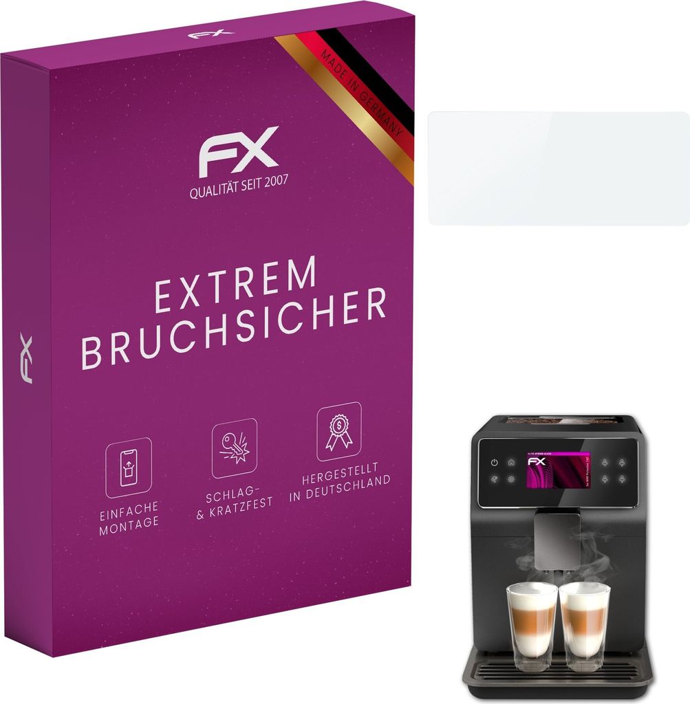 atFoliX FX-Hybrid-Glass Displayfolie kompatibel mit WMF Perfection 740 Glasfolie