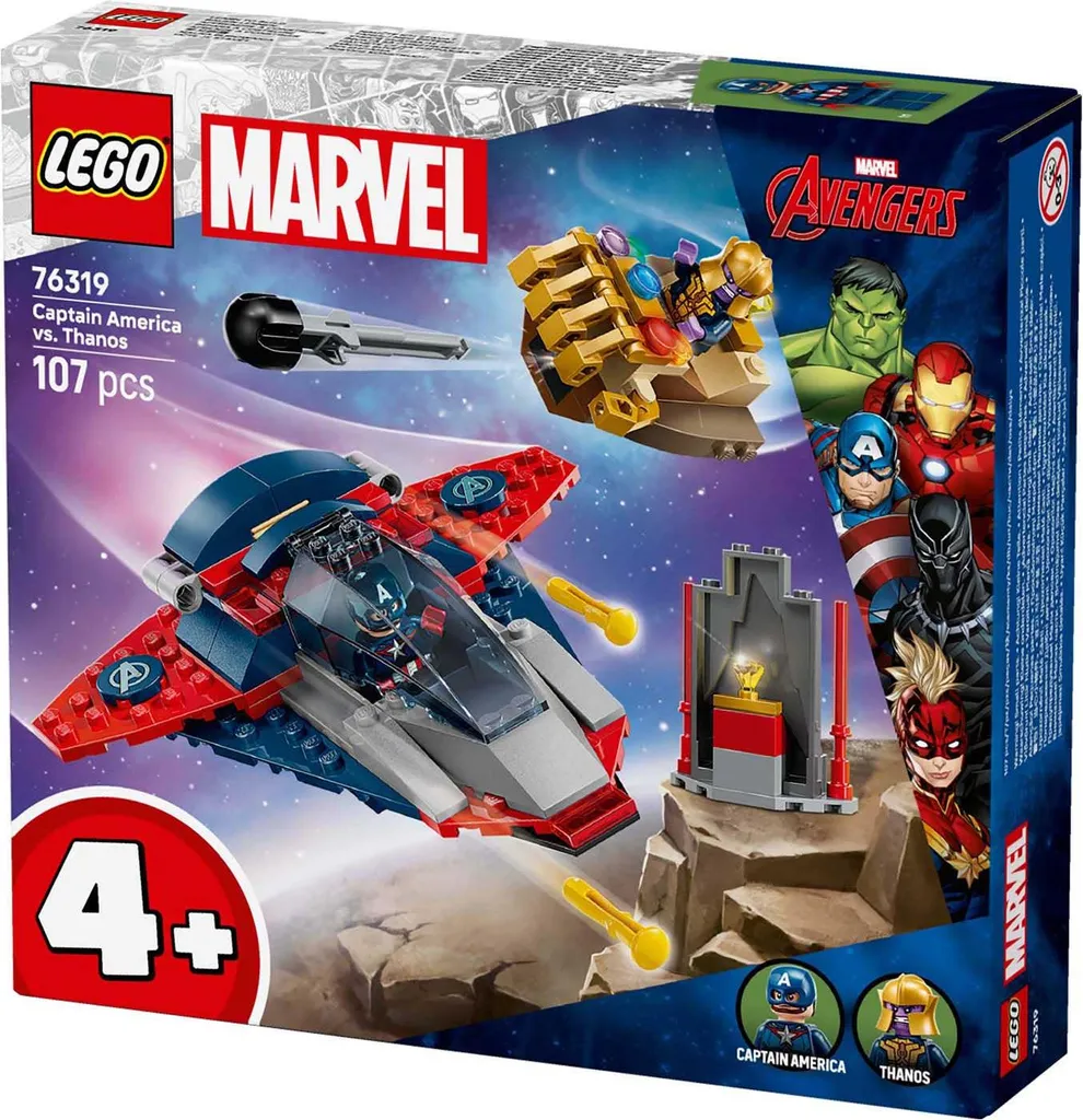 LEGO Marvel 76319 Duel Final, Captain America et Thanos avec Accessoires - 15