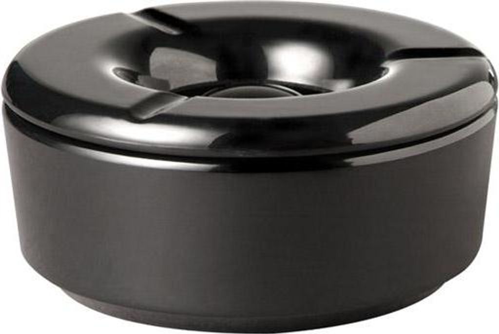 APS 83489 Windaschenbecher CASUAL, Ø 11,5 cm, Höhe 5 cm, Melamin, schwarz