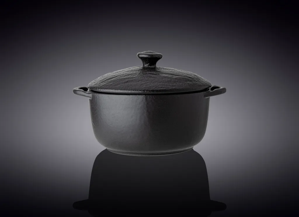 Pentola Wilmax SlateStone 600ml | Servizio Gourmet in Porcellana Nera