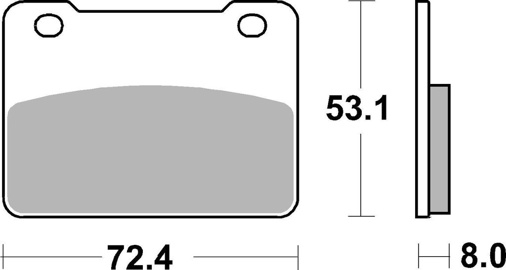 Bremsbelag SBS 893HF (Satz pro Scheibe) Street Ceramic