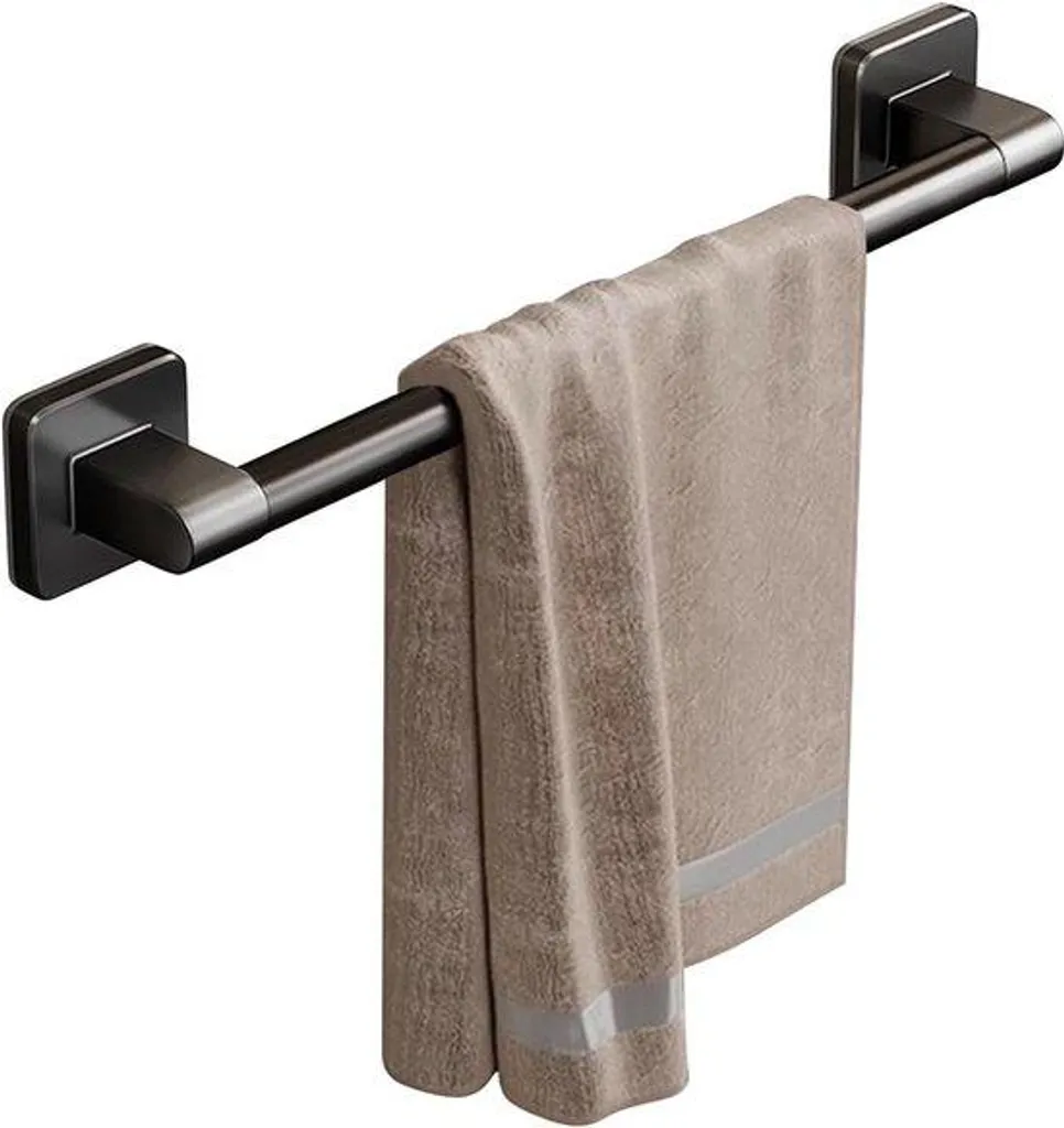 Porte-serviettes mural anti-rouille pour locataire installation facile