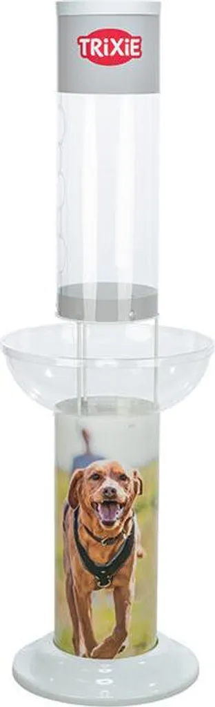 Colonne d'exposition cylindrique 50x161x50 cm transparente pour boutique Trixie