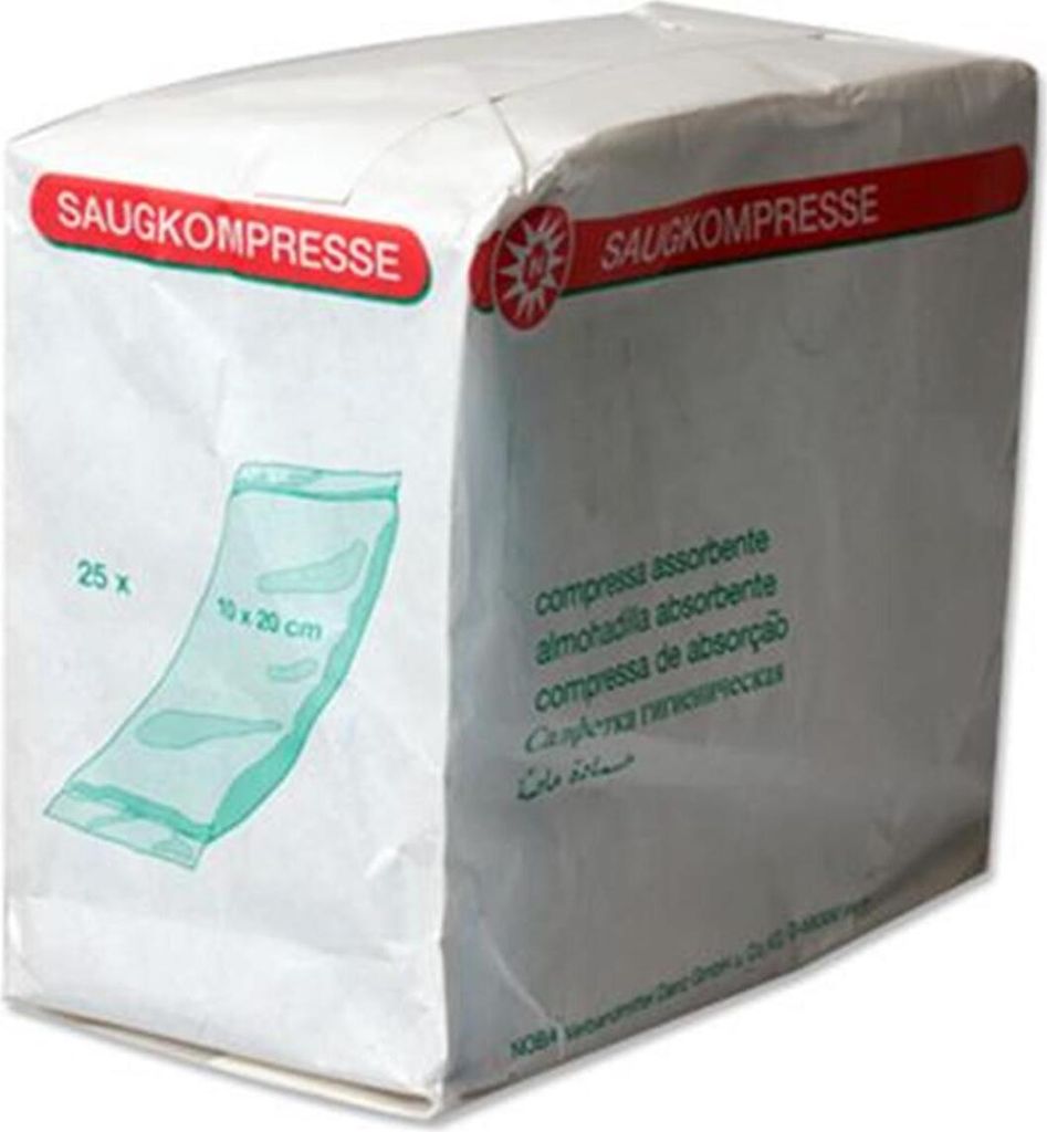 NOBA tamponi assorbenti non sterili 25 pezzi 10 x 20 cm Immagine del prodotto 