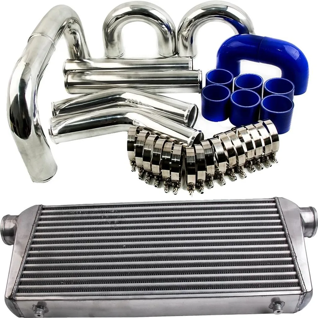 Intercooler 3 Pouces Noyau Tubulaire et Ailettes en Kit Aluminium