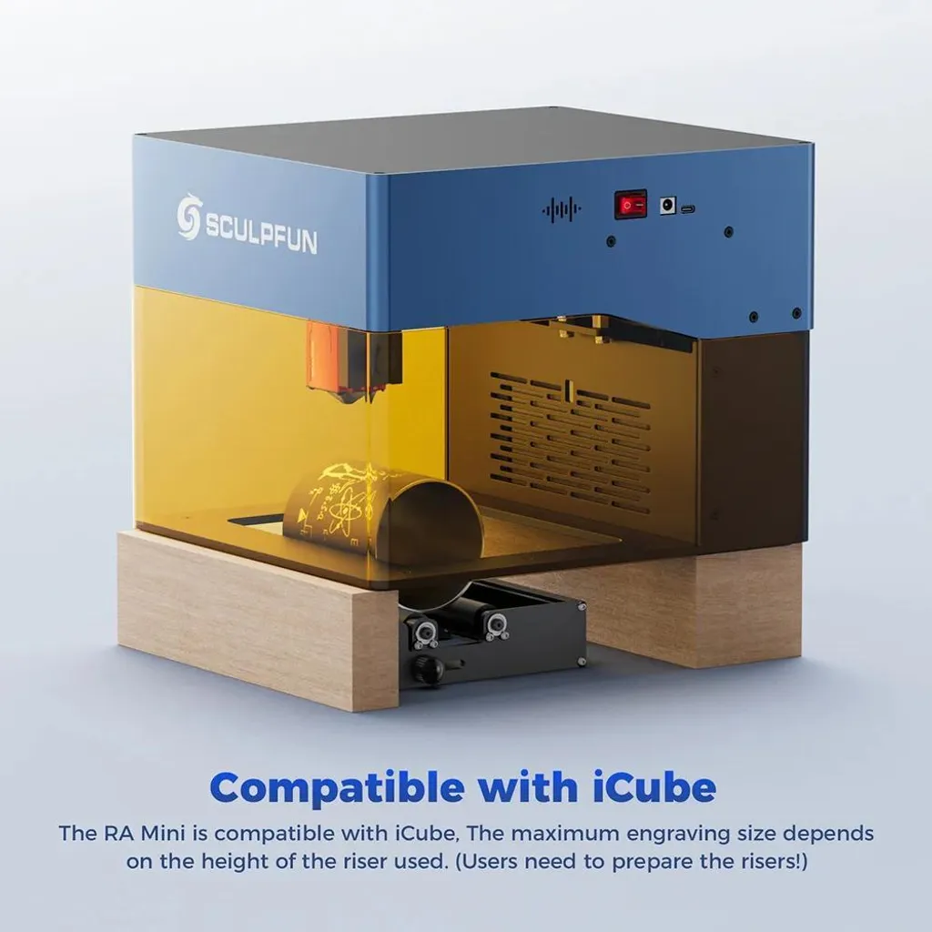 Module Rotatif Laser pour Bouteilles et Tasses - Axe Rotatif Réglable - 5
