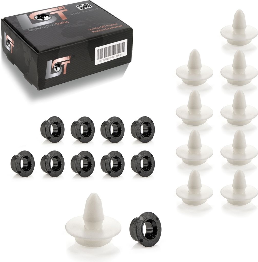 10x Befestigungs CLIPS + TÜLLE für VW GOLF PASSAT JETTA Zierleisten