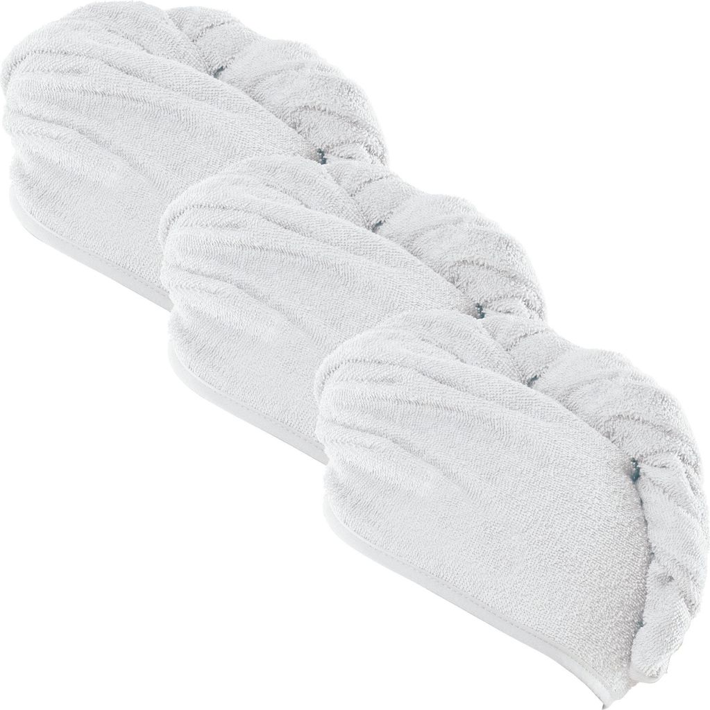 Erwin Müller Turban 3er-Pack weiß 28x70 cm