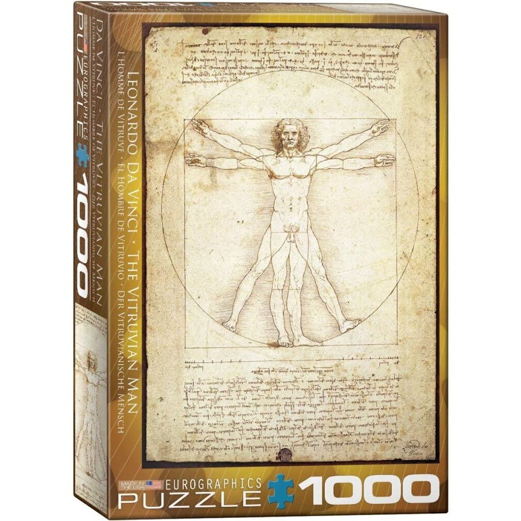 EUROGRAPHICS Puzzle Vitruvianischer Mensch Produktbild 