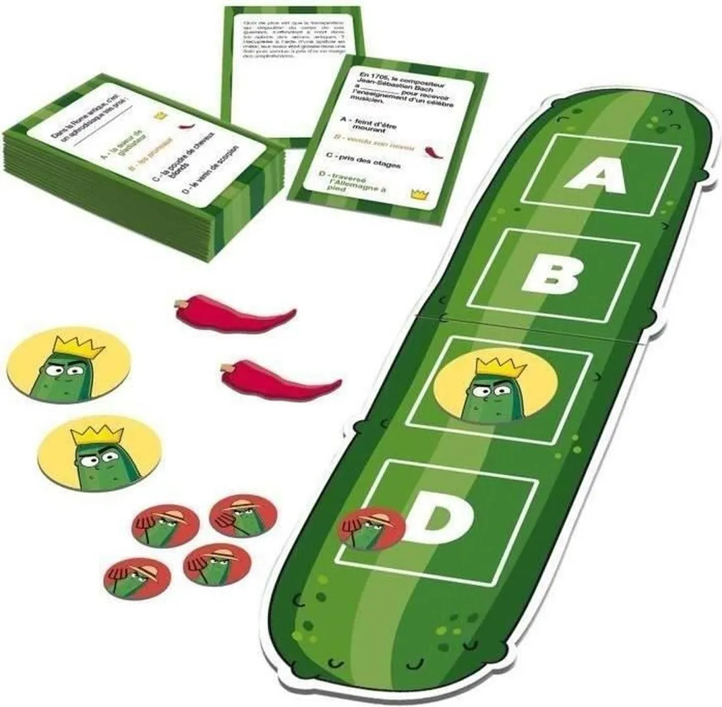 Dujardin Le Roi Concombre - Jeu de table rapide avec cartes illustrées fun - 2