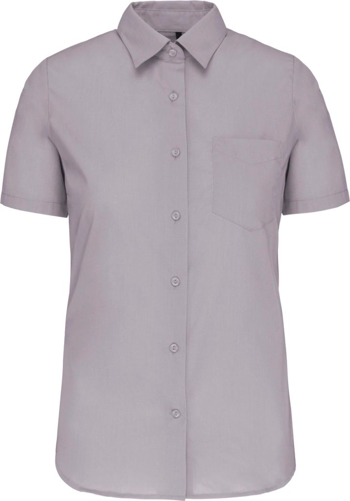 Kariban Popeline-Kurzarmhemd Baumwollpolyester pflegeleicht für Damen
