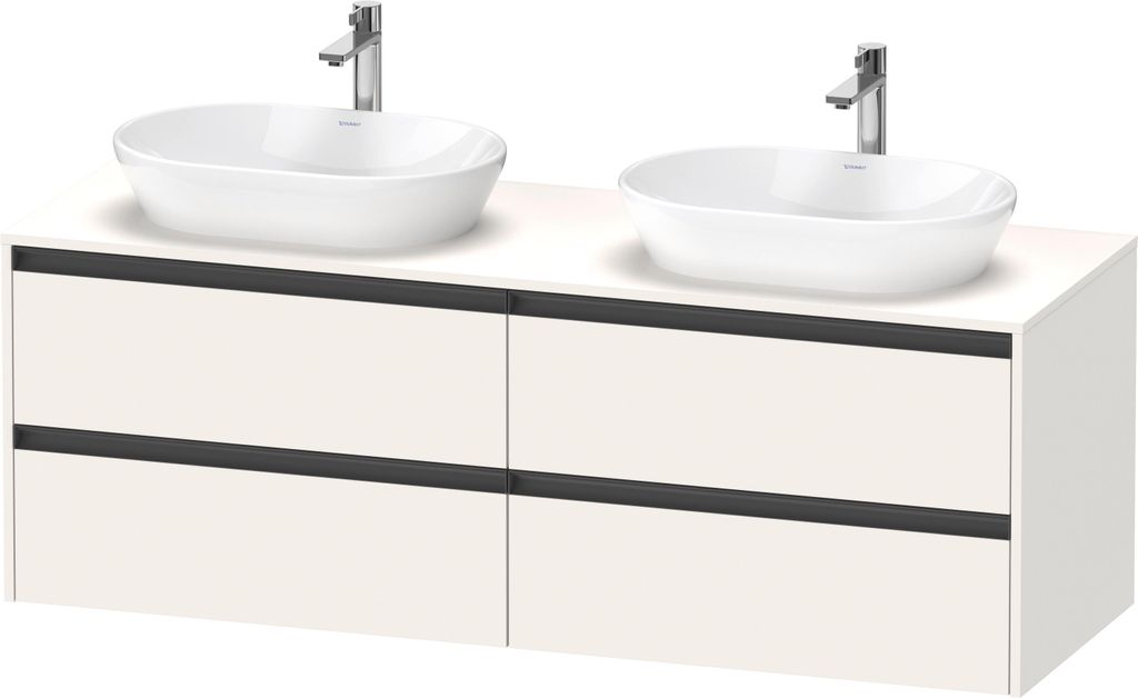 Duravit Ketho.2 Wastafelonderkast 160x55x56,8 cm Supermat Wit