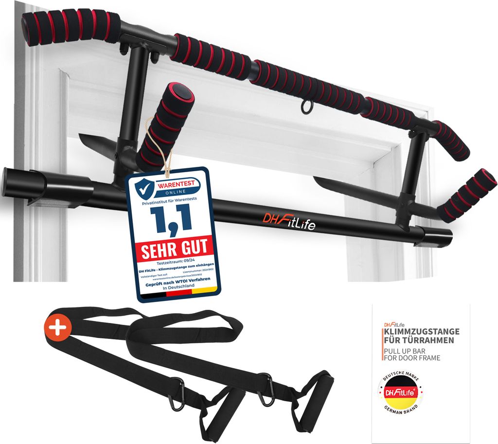 DH FitLife Klimmzugstange Türrahmen ohne Schrauben | Pull Produktbild