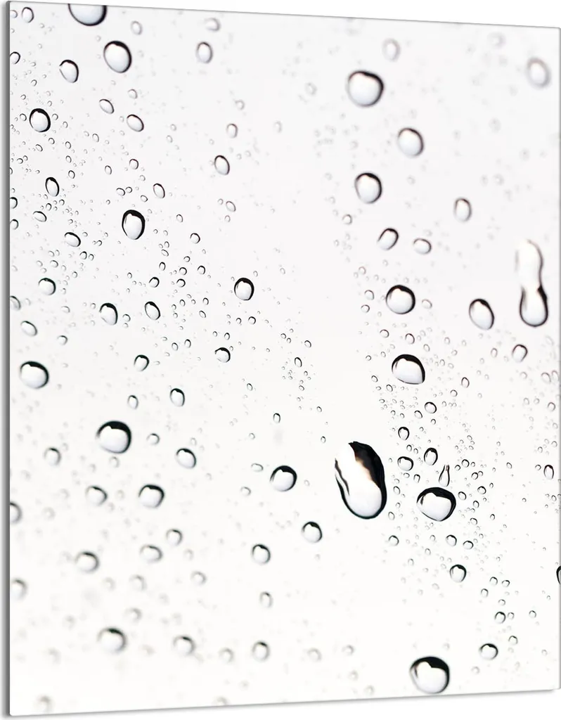 Copri Piano Cottura 40x52 in Vetro Temperato Gocce d'Acqua Moderno