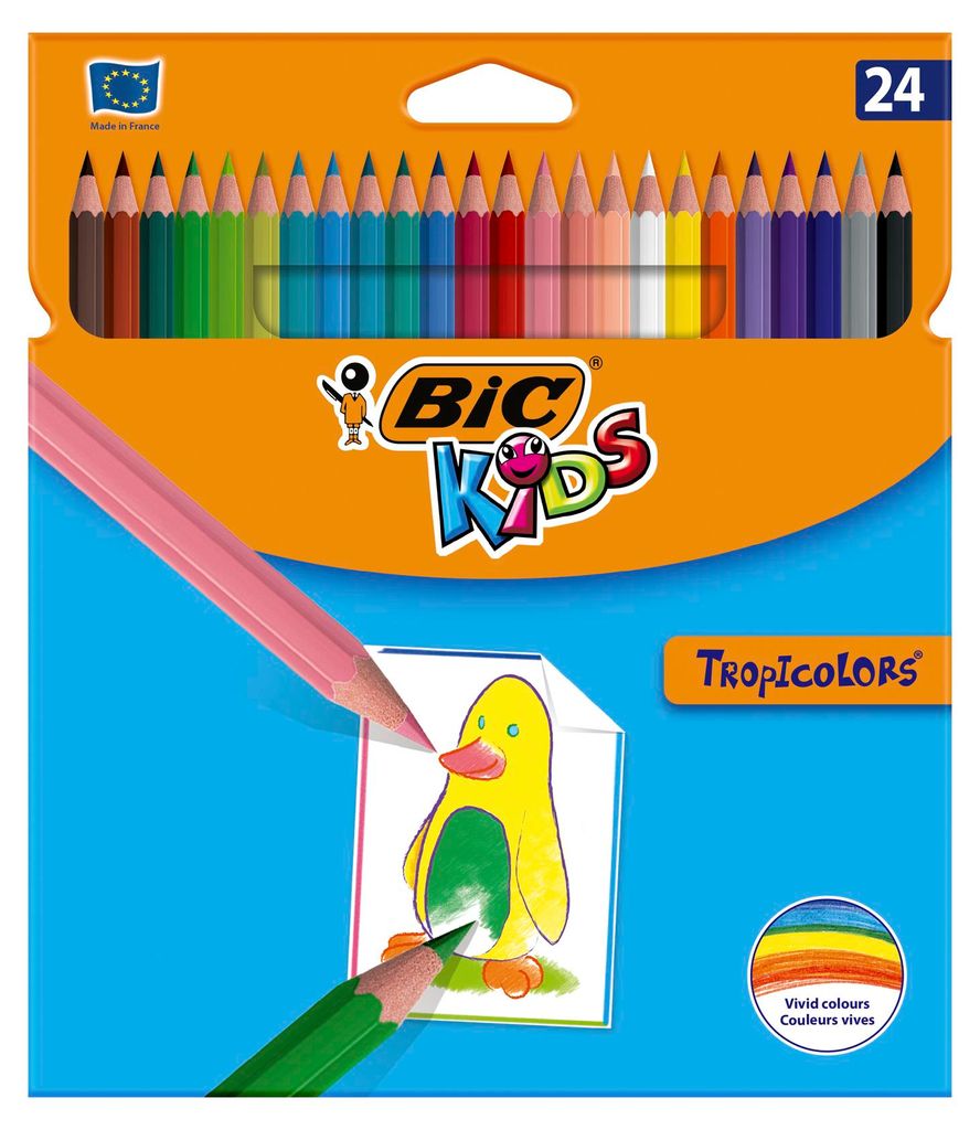 BIC KIDS Buntstifte Tropicolors 24er Kartonetui