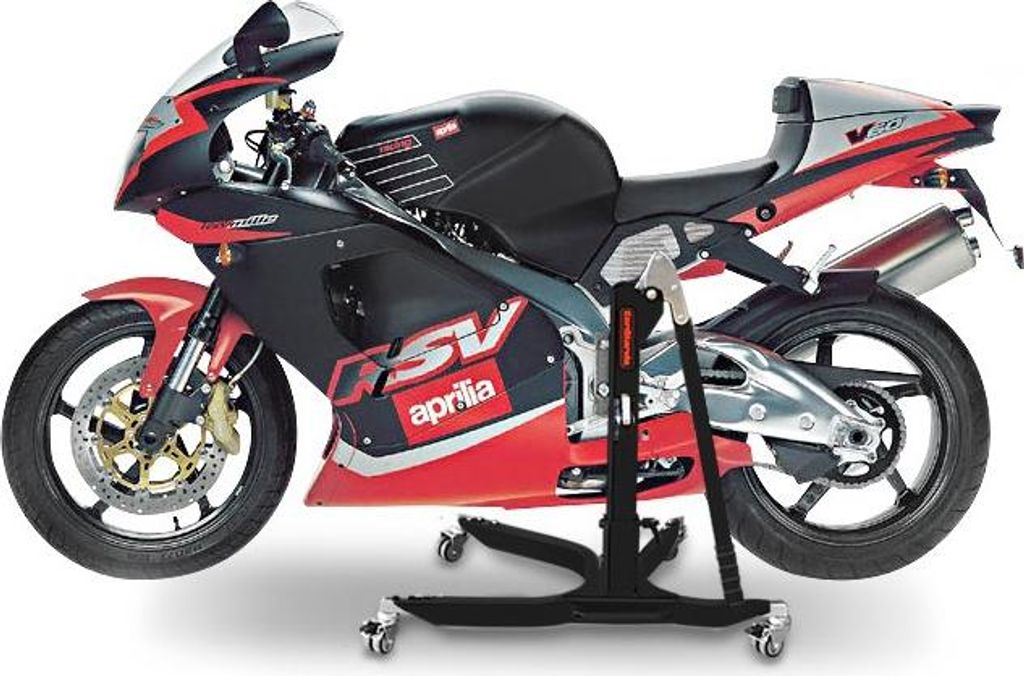 CS Power Classic-Zentralständer für Aprilia RSV Mille 98-03 Schwarz Ma