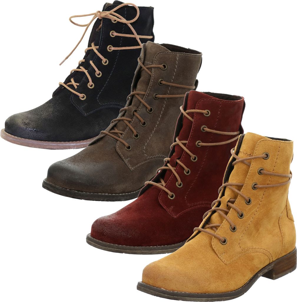 Josef Seibel Damen Stiefelette Schnürboots Leder Sienna 70 99670-MI944, Größe:37 EU, Farbe:Gelb