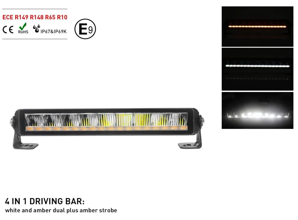 Barre LED anti-brouillard et clignotant pour une visibilité totale