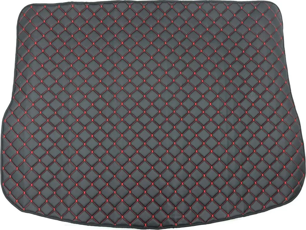 Set Tappeti Su Misura Evoque 2011-2019 Ecopelle Nero Rosso Antimacchia