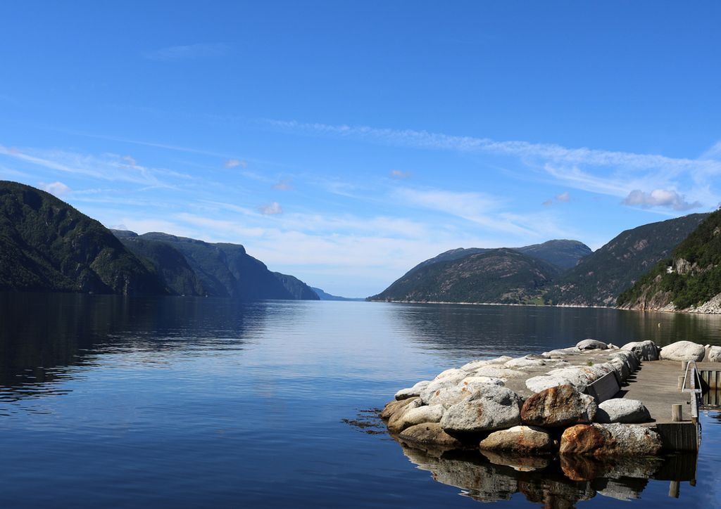 hansepuzzle 71412 - Norwegen Puzzle, 260 Teile, Natur, 41,0 x 28,0cm mit hochwertiger Aufbewahrung, Kartonbox und wiederverschließbarem Beutel