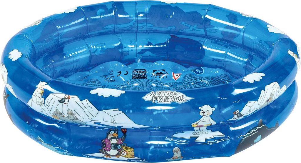 Happy People Baby-Pool Arctic Friends 2 Ringe, 74x18 cm, aufblasbar, 77404