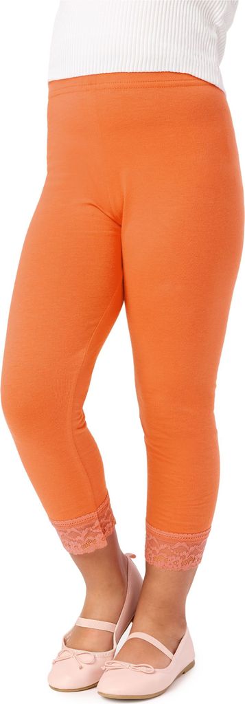 Merry Style Mädchen 3/4 Leggings MS10-293(Orange,158 cm)