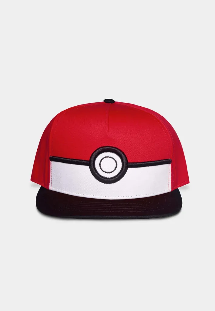 Casquette de Baseball Pokémon Motifs Poké Ball Rouge et Blanc pour Fans