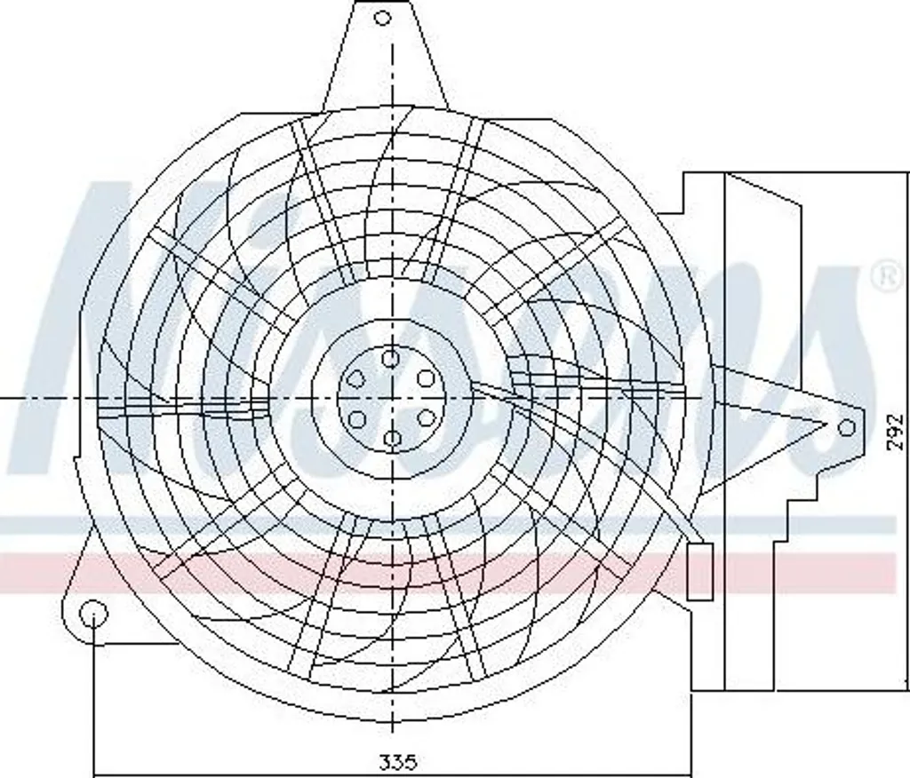 Ventilateur de refroidissement moteur pour Santa Fe - Nissens 85266