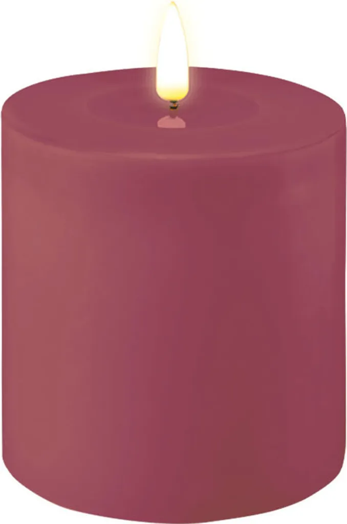 LED Kerze Magenta 10 x 10 cm