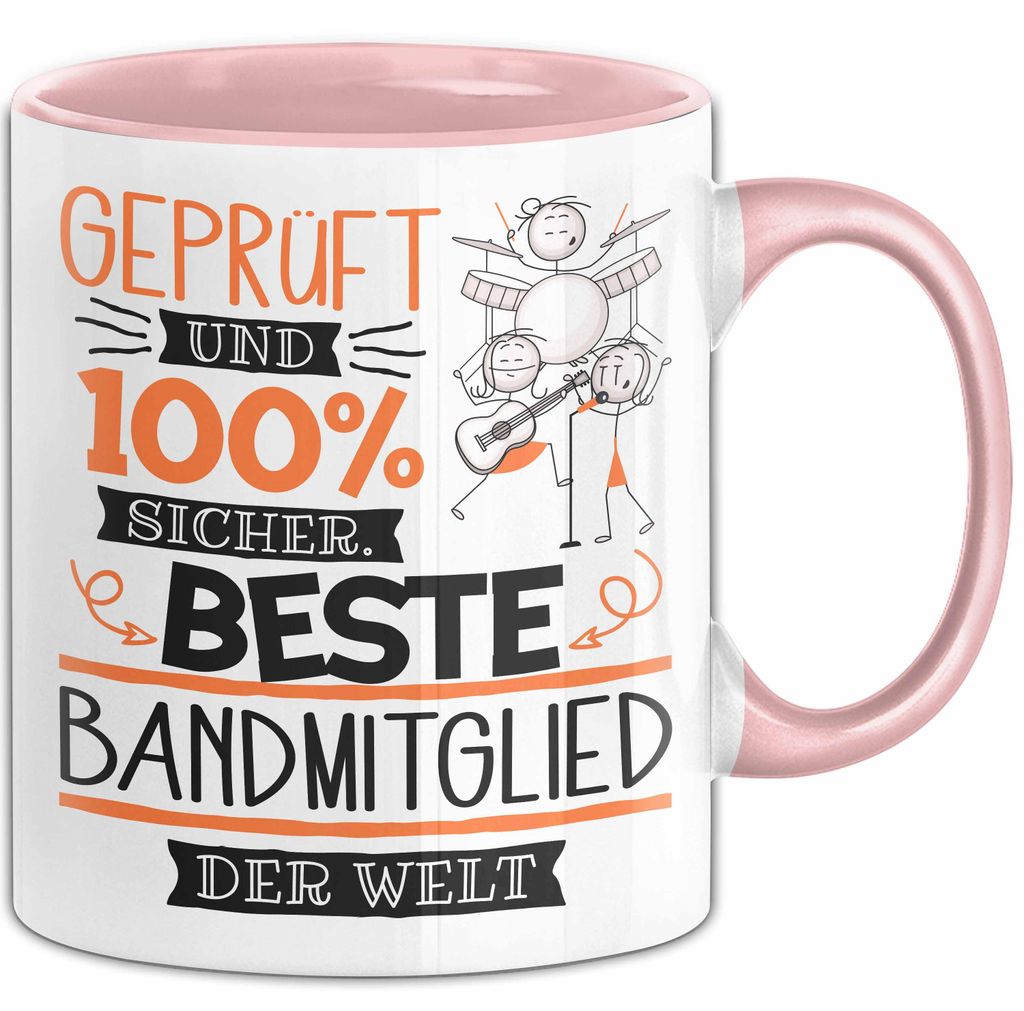Beste Bandmitglied Der Welt Tasse Geschenk für Eine Bandmitglied Und Sicher Geschenkidee Geburtstag Weihnachten (Rosa)