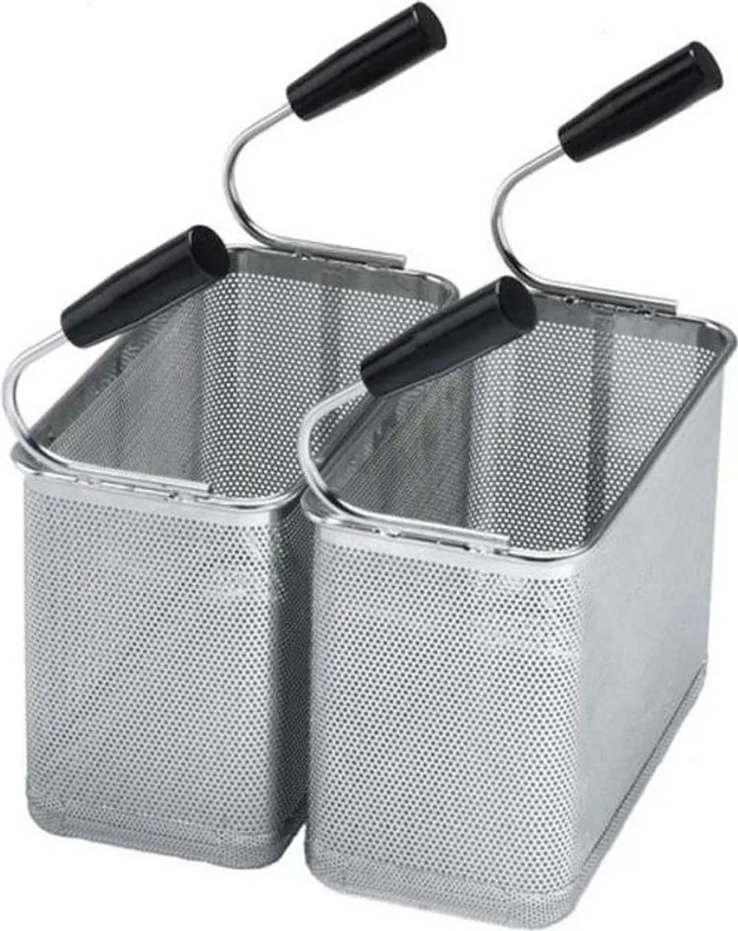 Paniers GN 2/6 Inox pour Cuisson et Égouttage Rapide - Lot de 2 Unités